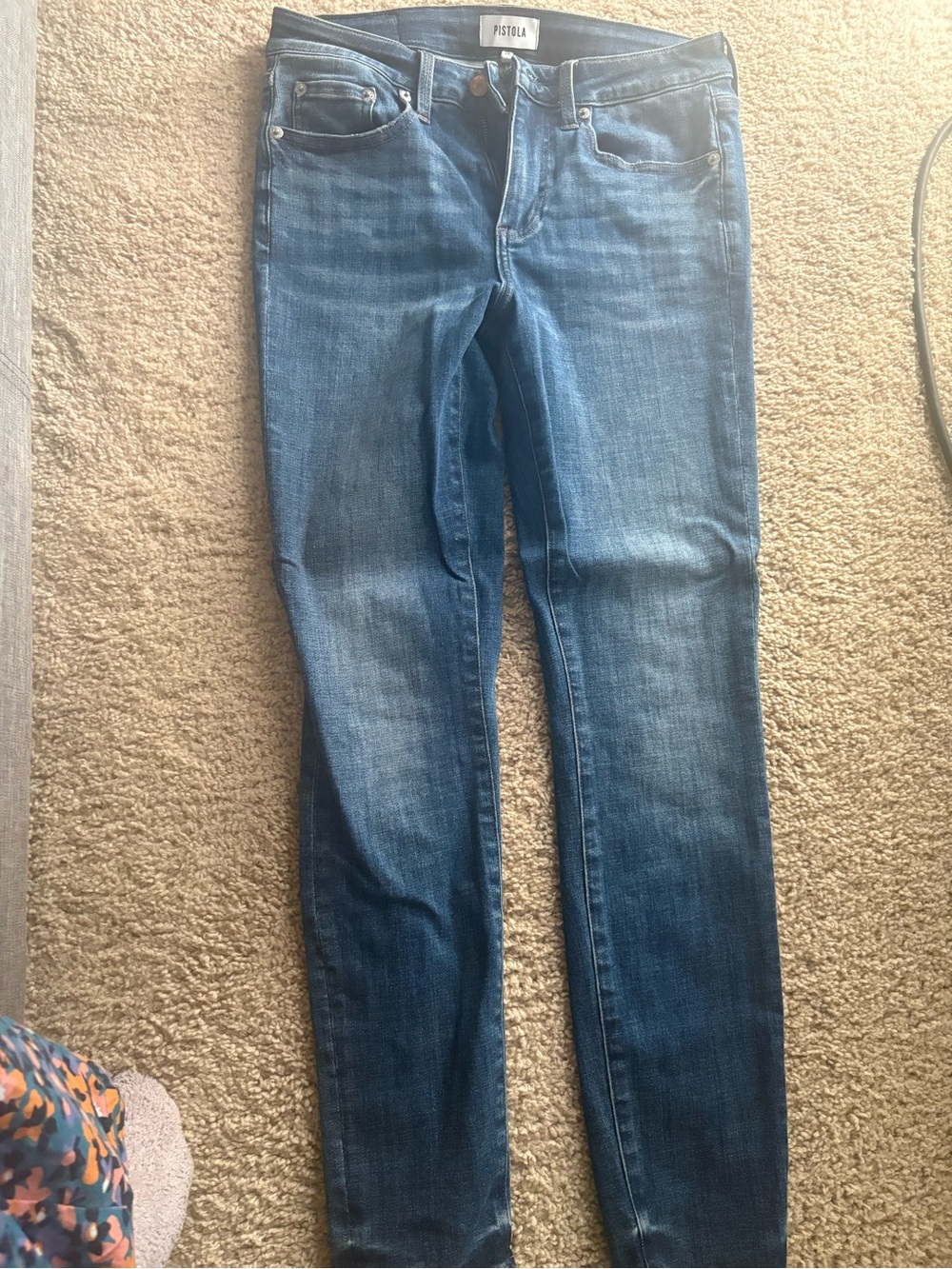 pistola Women's Dark-Mid Blue Skinny Jeans